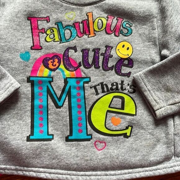 18 Month Girl’s Sweatshirt & Jean Skirt Bundle - Picture 2 of 8